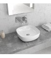 Karag Lt 2184 white glossy square counter top wash basin without hole 37,5x37,5x120 cm