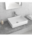 Karag LT 2178-S white glossy rectangular counter top wash basin 47×36x110 cm
