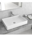 Karag Lt 2174 white glossy rectangular counter top wash basin 60,5×40,5x110 cm