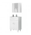 Drop Luna 65 White Floor Standing Bathroom Furniture with Washbasin Set 64×46